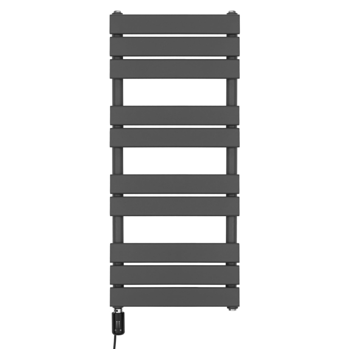 Grzejnik łazienkowy elektryczny UCS 911x400 grafit, grzałka z lewej strony