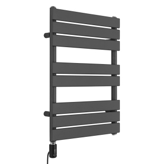 Grzejnik łazienkowy elektryczny UCS 700x500 grafit, grzałka z lewej strony