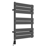 Grzejnik łazienkowy elektryczny UCS 700x500 grafit, grzałka z lewej strony