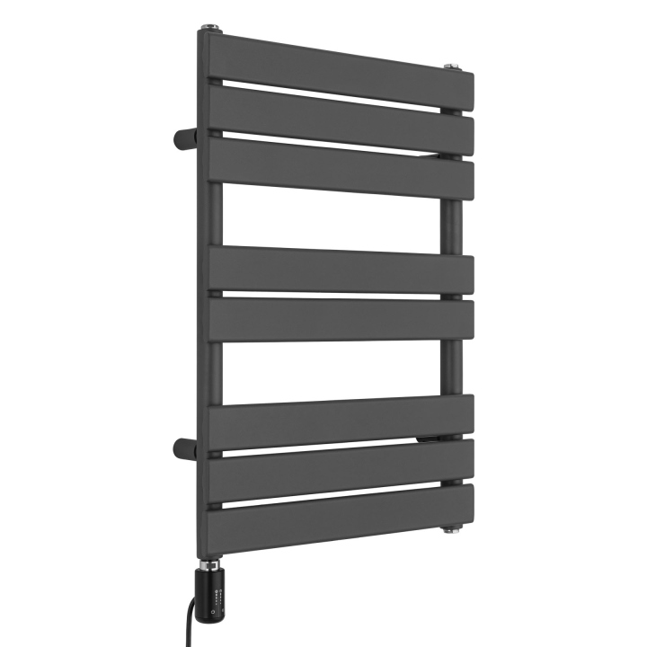 Grzejnik łazienkowy elektryczny UCS 700x500 grafit, grzałka z lewej strony