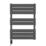 Grzejnik łazienkowy elektryczny UCS 700x500 grafit, grzałka z lewej strony
