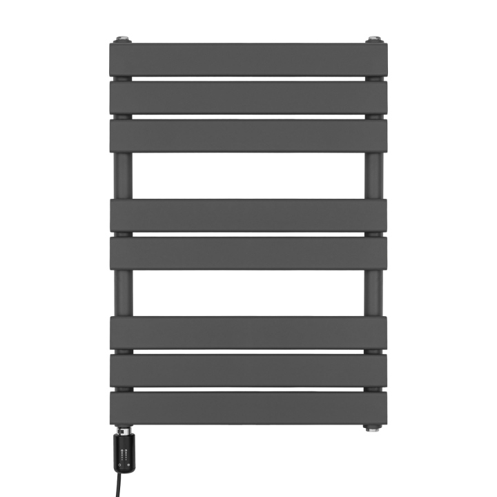 Grzejnik łazienkowy elektryczny UCS 700x500 grafit, grzałka z lewej strony
