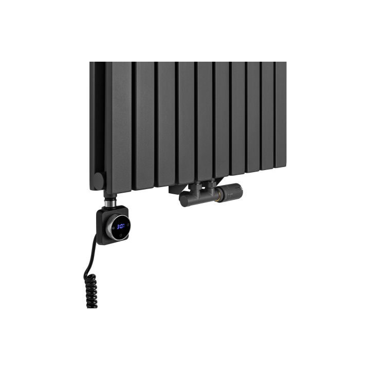 Grzejnik dekoracyjny Judy JD2E 1600x590 grafit