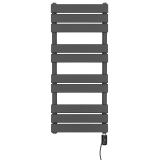 Grzejnik łazienkowy elektryczny UCS 911x400 grafit, grzałka z prawej strony