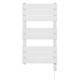 Grzejnik łazienkowy elektryczny UCS 700x400 biały, grzałka z prawej strony