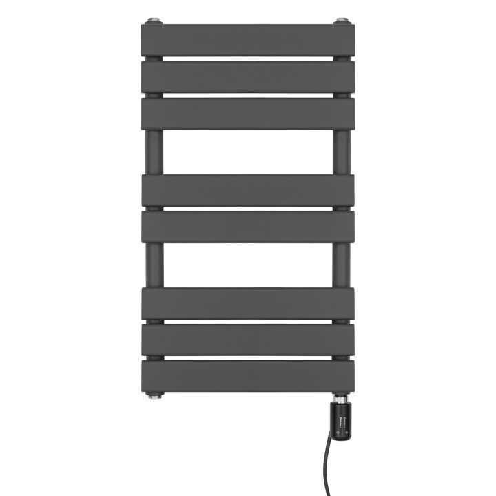 Grzejnik łazienkowy elektryczny UCS 700x400 grafit, grzałka z prawej strony