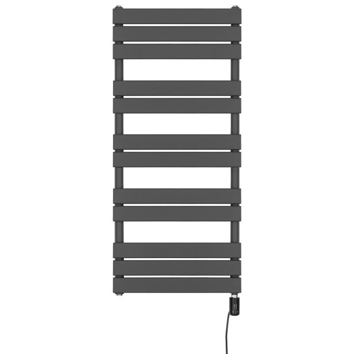 Grzejnik łazienkowy elektryczny UCS 1122x500 grafit, grzałka z prawej strony