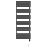 Grzejnik łazienkowy elektryczny UCS 1333x500 grafit, grzałka z prawej strony