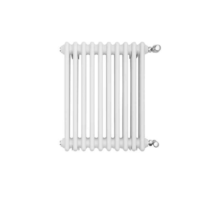Grzejnik żeberkowy poziomy retro Column Line CL3E-575x470-B500 biały