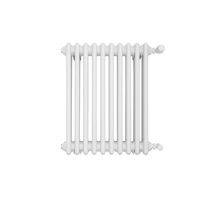 Grzejnik żeberkowy poziomy retro Column Line CL3E-575x470-B500 biały
