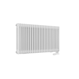 Grzejnik żeberkowy poziomy retro Column Line CL3E-575x1145-D50L/P biały