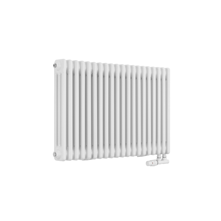 Grzejnik żeberkowy poziomy retro Column Line CL3E-575x920-D50L/P biały