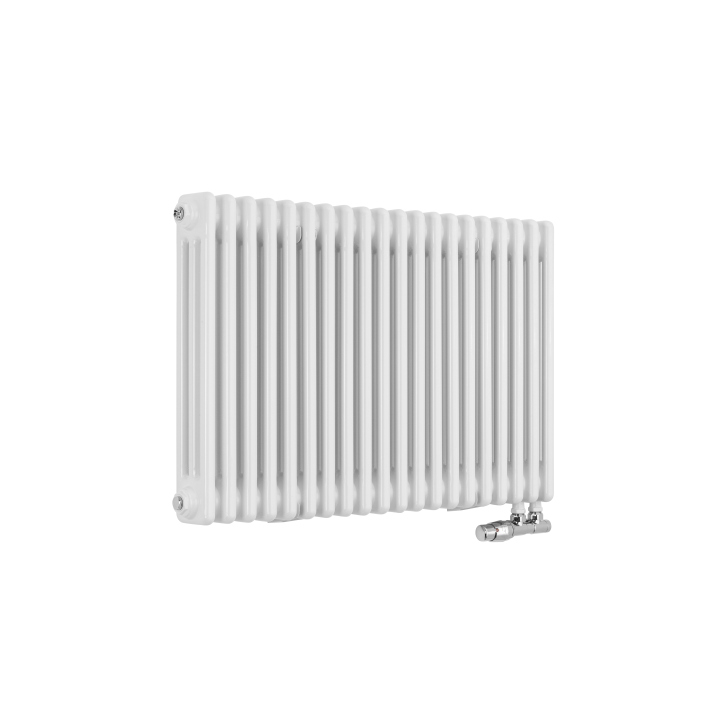 Grzejnik żeberkowy poziomy retro Column Line CL3E-575x920-D50L/P biały