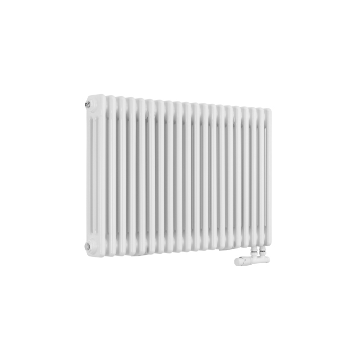 Grzejnik żeberkowy poziomy retro Column Line CL3E-575x920-D50L/P biały