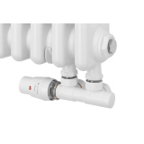 Grzejnik żeberkowy poziomy retro Column Line CL3E-575x695-D50L/P biały