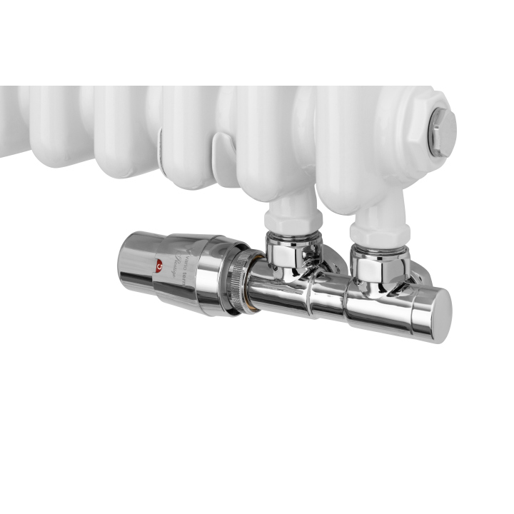 Grzejnik żeberkowy poziomy retro Column Line CL3E-575x695-D50L/P biały