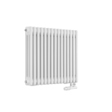 Grzejnik żeberkowy poziomy retro Column Line CL3E-575x695-D50L/P biały
