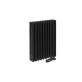 Grzejnik żeberkowy poziomy retro Column Line CL3E-575x470-D50L/P czarny