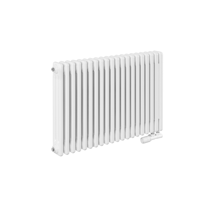 Grzejnik żeberkowy poziomy retro Column Line CL3E-575x920-D50L/P biały
