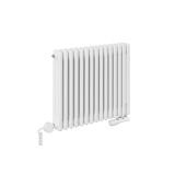 Grzejnik żeberkowy poziomy retro Column Line CL3E-575x695-D50L/P biały