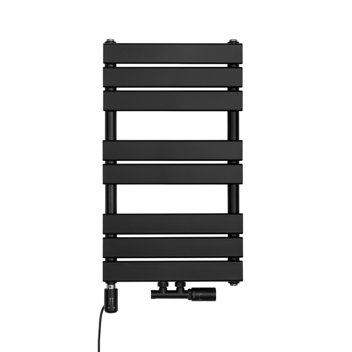 Grzejnik łazienkowy hybrydowy UCS 700x400-D50 czarny TANGO