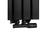 Grzejnik dekoracyjny Wanted WD2E 1800x408 czarny