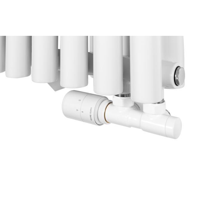 Grzejnik dekoracyjny poziomy Gilda GD2E 600x590 biały