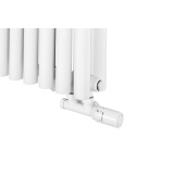 Grzejnik dekoracyjny poziomy Gilda GD2E 600x590 biały