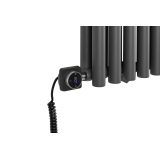 Grzejnik dekoracyjny poziomy Gilda GD2E 600x1062 grafit