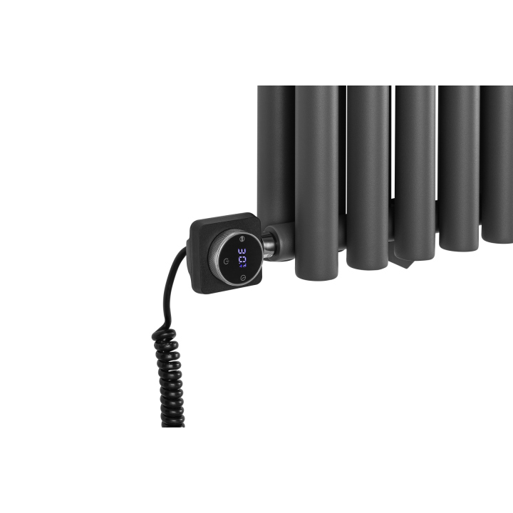 Grzejnik dekoracyjny poziomy Gilda GD2E 600x1062 grafit