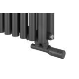 Grzejnik dekoracyjny poziomy Gilda GD2E 600x1298 grafit