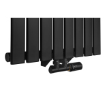 Grzejnik dekoracyjny Wanted WD1 1800x544 czarny