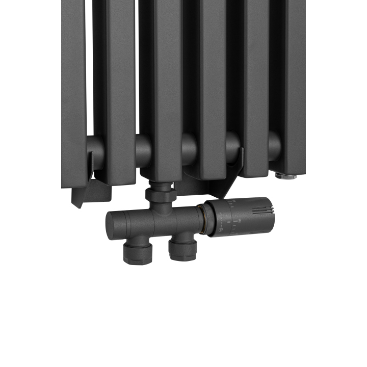 Grzejnik dekoracyjny hybrydowy Concert 1600x330 grafit SQUARE