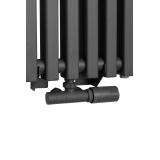 Grzejnik dekoracyjny hybrydowy Concert 1600x330 grafit SQUARE