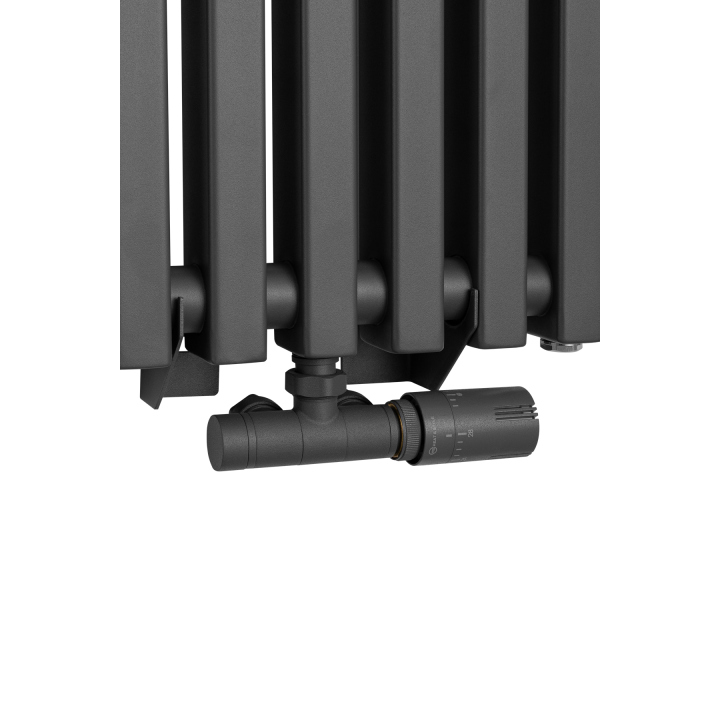 Grzejnik dekoracyjny hybrydowy Concert 1600x330 grafit SQUARE