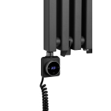 Grzejnik dekoracyjny hybrydowy Concert 1600x330 grafit SQUARE