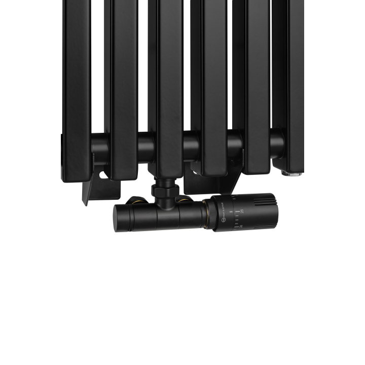 Grzejnik dekoracyjny hybrydowy Concert 1600x330 czarny SQUARE