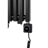 Grzejnik dekoracyjny hybrydowy Concert 1600x330 czarny SQUARE