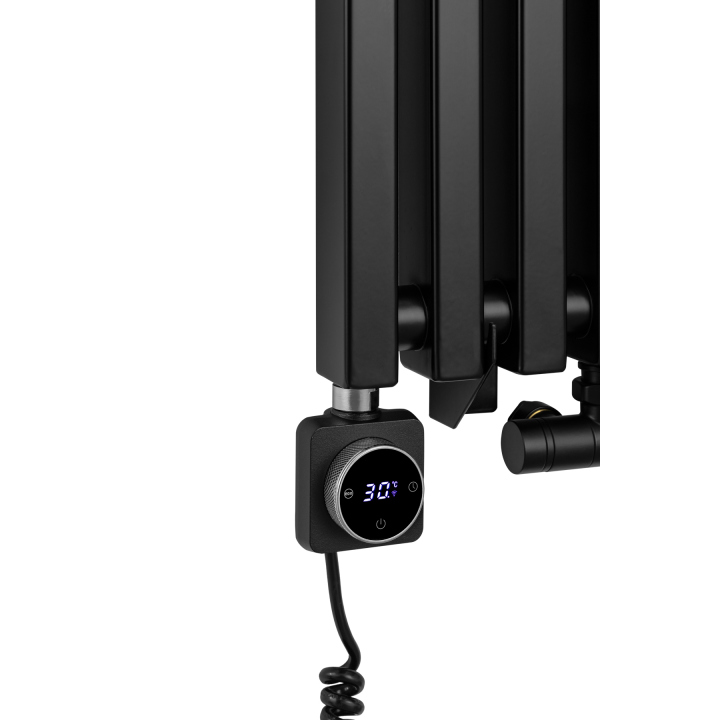 Grzejnik dekoracyjny hybrydowy Concert 1600x330 czarny SQUARE