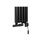 Grzejnik dekoracyjny hybrydowy Concert 1600x230 czarny SQUARE