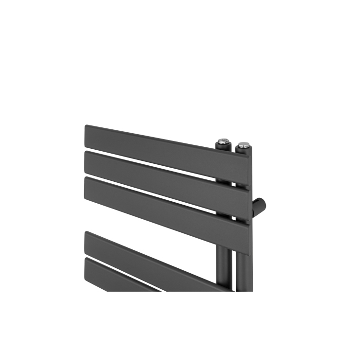 Grzejnik łazienkowy elektryczny UCA 700x500 grafit, grzałka z prawej strony