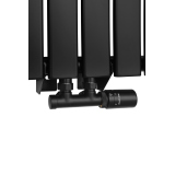 Grzejnik dekoracyjny Wanted WD1 1600x408 czarny