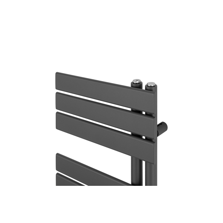 Grzejnik łazienkowy elektryczny UCA 911x400 grafit, grzałka z prawej strony