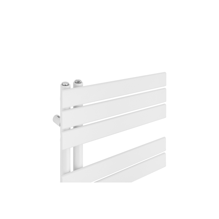 Grzejnik łazienkowy elektryczny UCA 911x500 biały, grzałka z lewej strony