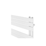 Grzejnik łazienkowy elektryczny UCA 911x500 biały, grzałka z prawej strony