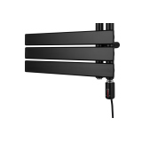 Grzejnik łazienkowy elektryczny UCA 1544x500 czarny, grzałka z prawej strony