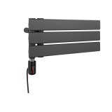 Grzejnik łazienkowy elektryczny UCA 1333x500 grafit, grzałka z lewej strony