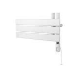 Grzejnik łazienkowy elektryczny UCA 1544x500 biały, grzałka z prawej strony