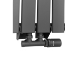 Grzejnik dekoracyjny Wanted WD1 1600x408 grafit