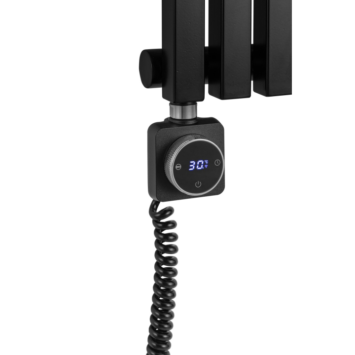 Grzejnik dekoracyjny elektryczny Nomad ND1E 1600x360 czarny, grzałka z prawej strony